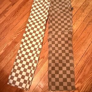 PacSun Checkered Dual-Tone Pants